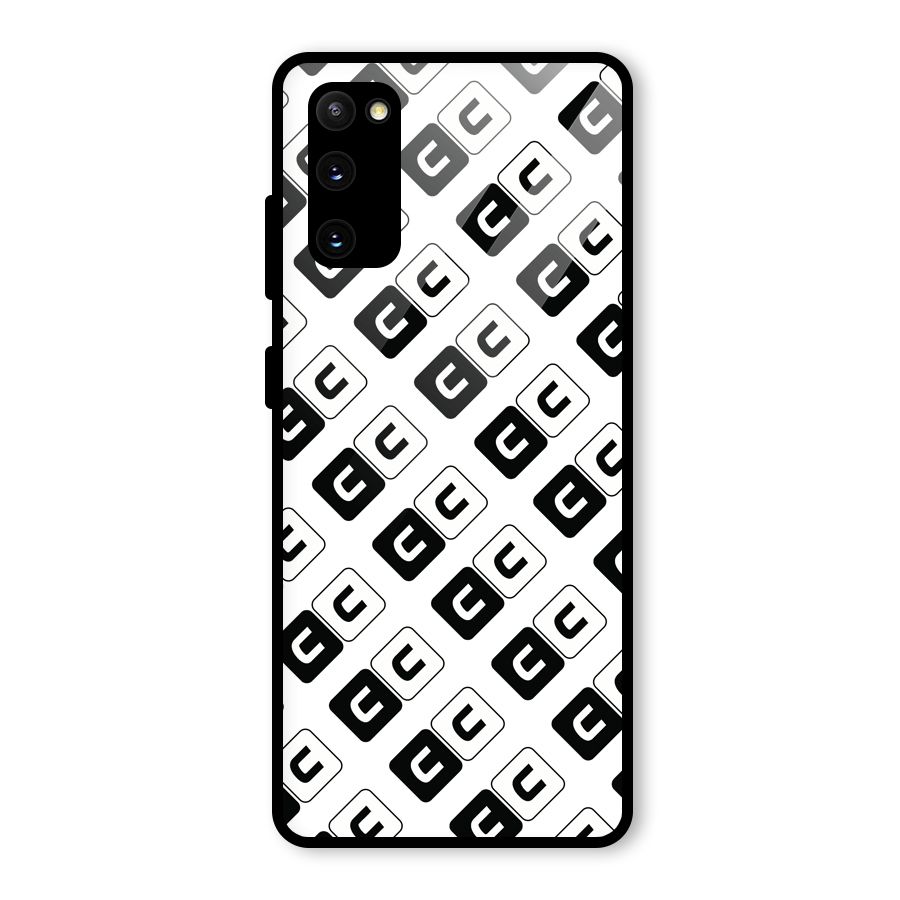 CoversCart Diagonal Banner Glass Back Case for Galaxy S20 FE 5G