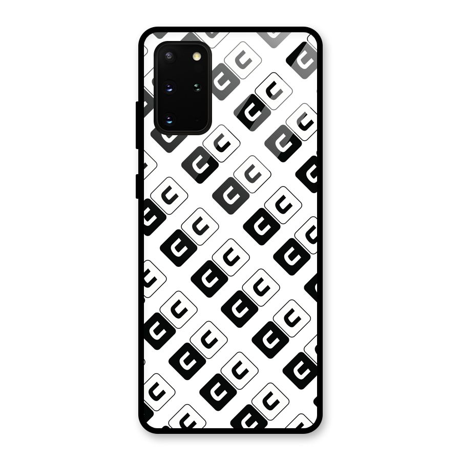 CoversCart Diagonal Banner Glass Back Case for Galaxy S20 Plus
