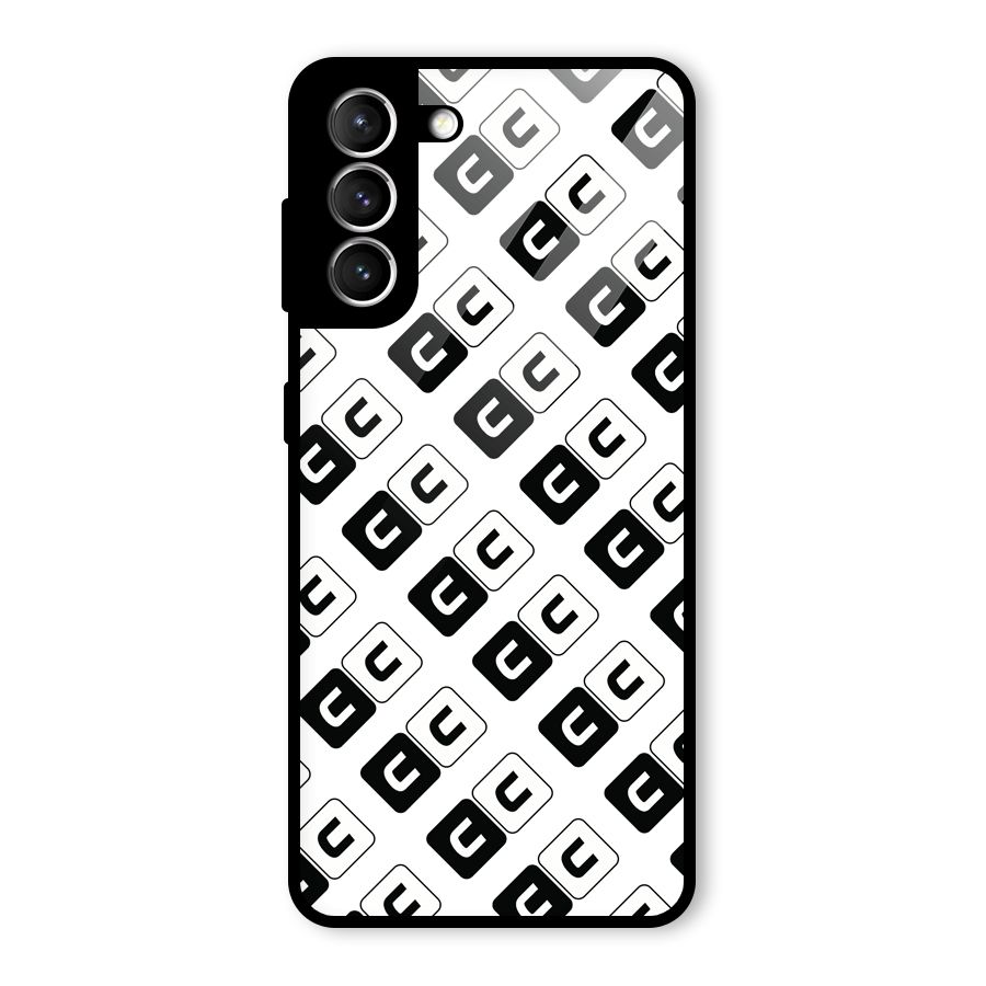 CoversCart Diagonal Banner Glass Back Case for Galaxy S21 5G