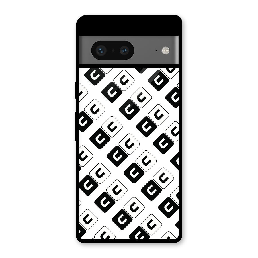 CoversCart Diagonal Banner Glass Back Case for Google Pixel 7