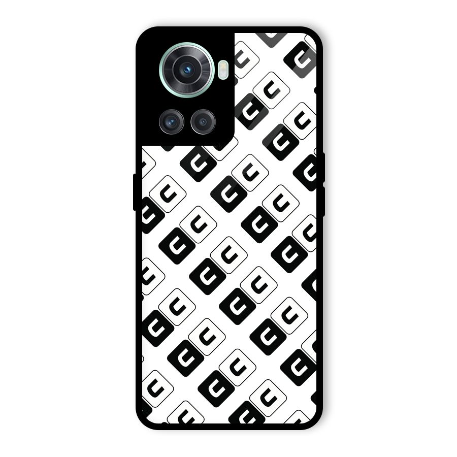 CoversCart Diagonal Banner Glass Back Case for OnePlus 10R