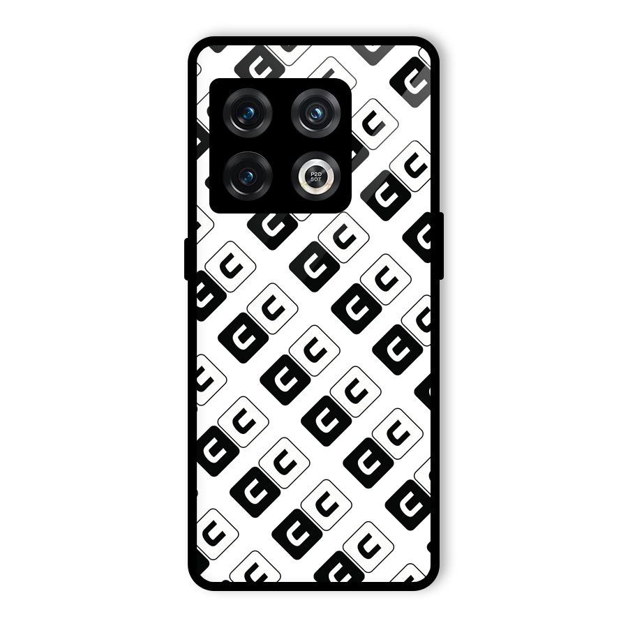 CoversCart Diagonal Banner Glass Back Case for OnePlus 10 Pro 5G