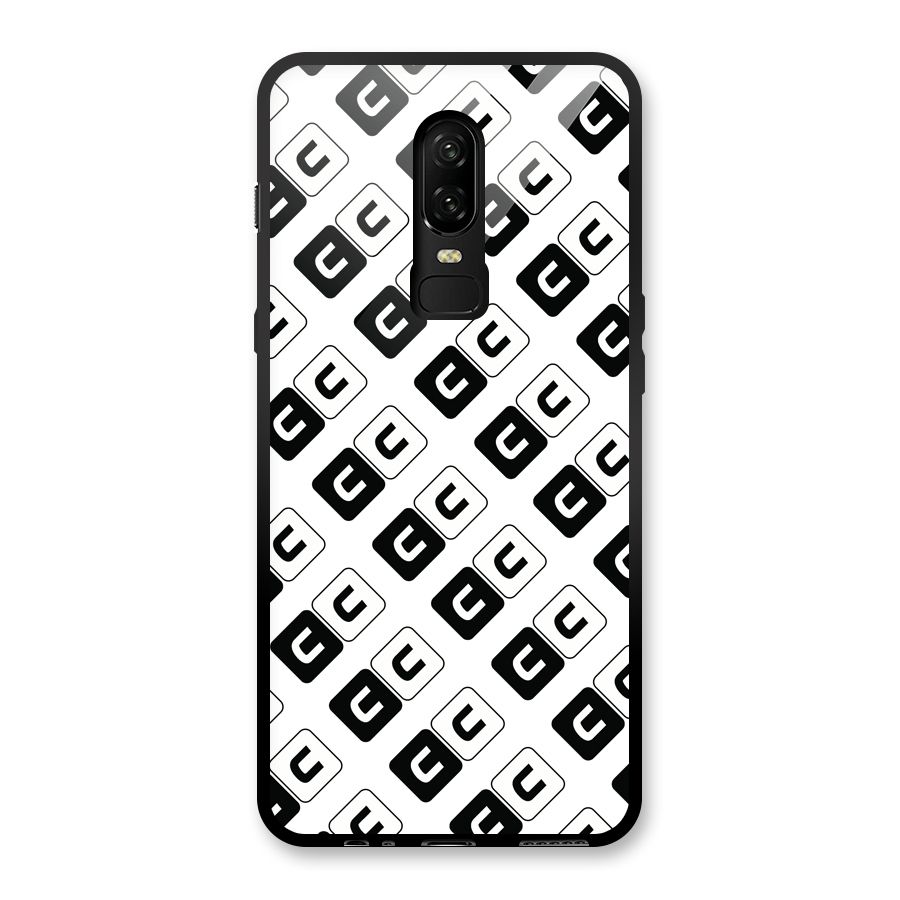 CoversCart Diagonal Banner Glass Back Case for OnePlus 6