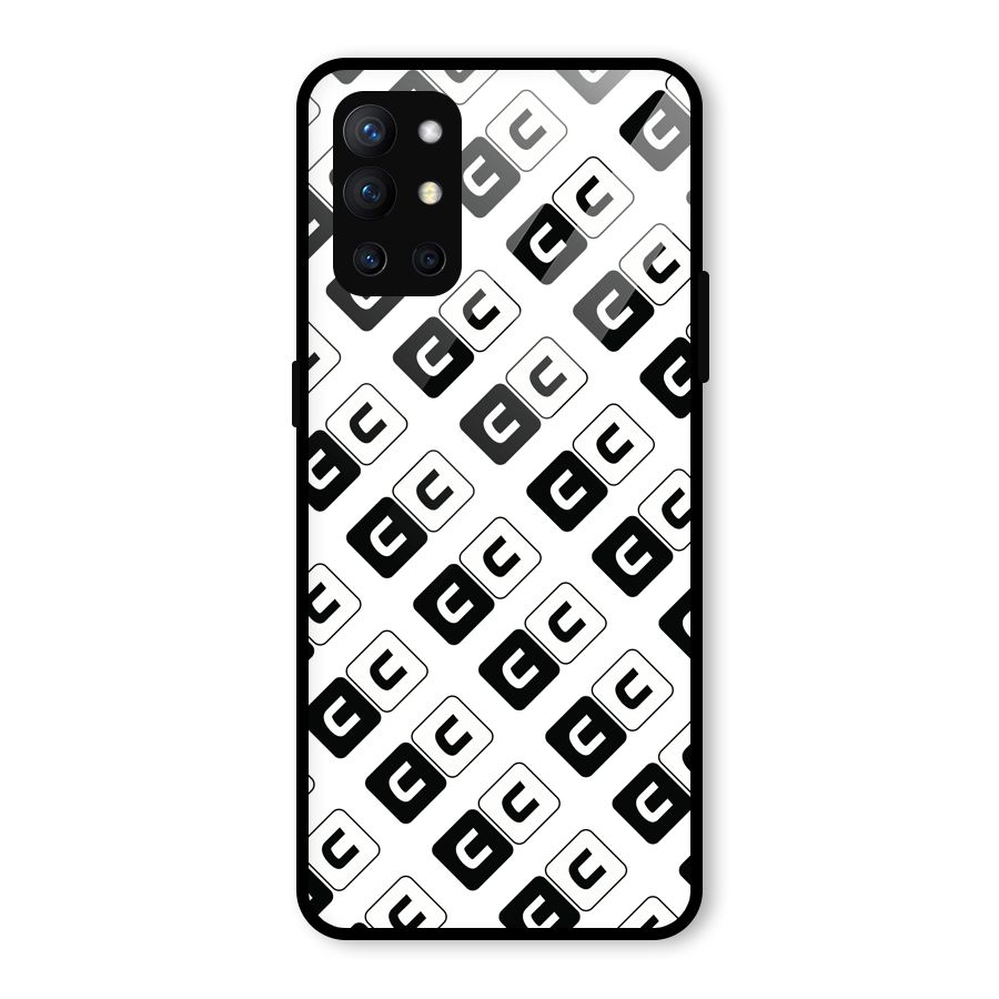 CoversCart Diagonal Banner Glass Back Case for OnePlus 9R