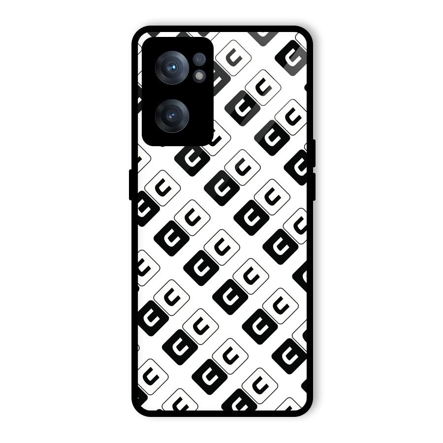 CoversCart Diagonal Banner Glass Back Case for OnePlus Nord CE 2 5G