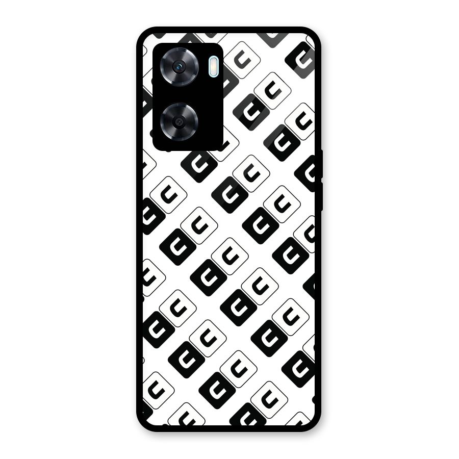 CoversCart Diagonal Banner Glass Back Case for Oppo A77