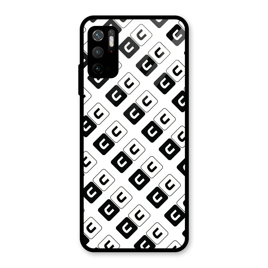 CoversCart Diagonal Banner Glass Back Case for Poco M3 Pro 5G