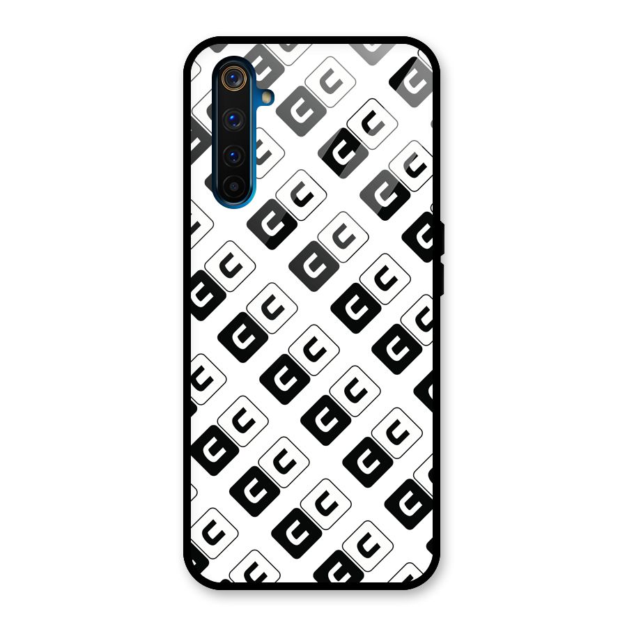 CoversCart Diagonal Banner Glass Back Case for Realme 6 Pro