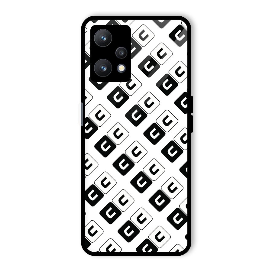 CoversCart Diagonal Banner Glass Back Case for Realme 9 Pro 5G