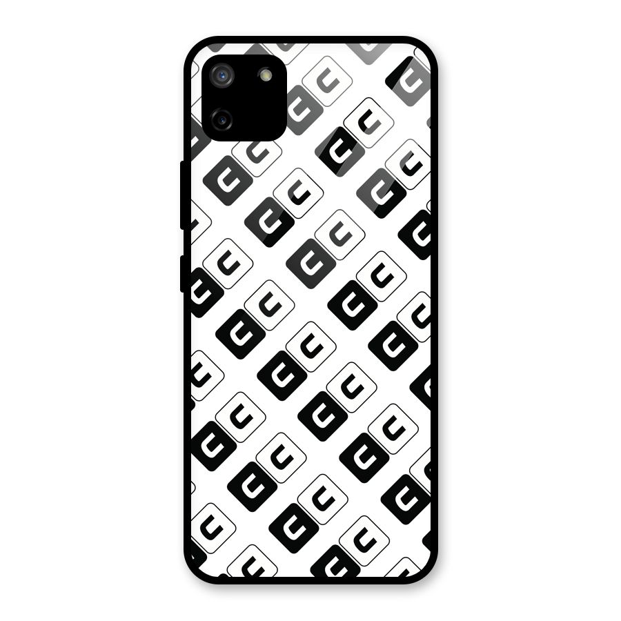 CoversCart Diagonal Banner Glass Back Case for Realme C11