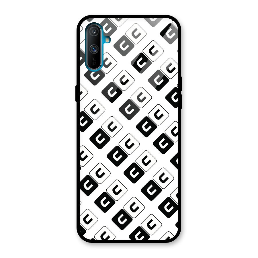 CoversCart Diagonal Banner Glass Back Case for Realme C3