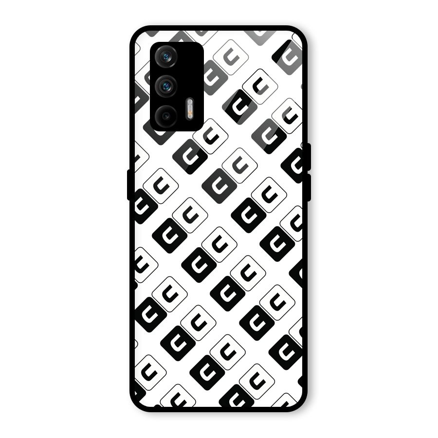 CoversCart Diagonal Banner Glass Back Case for Realme GT 5G