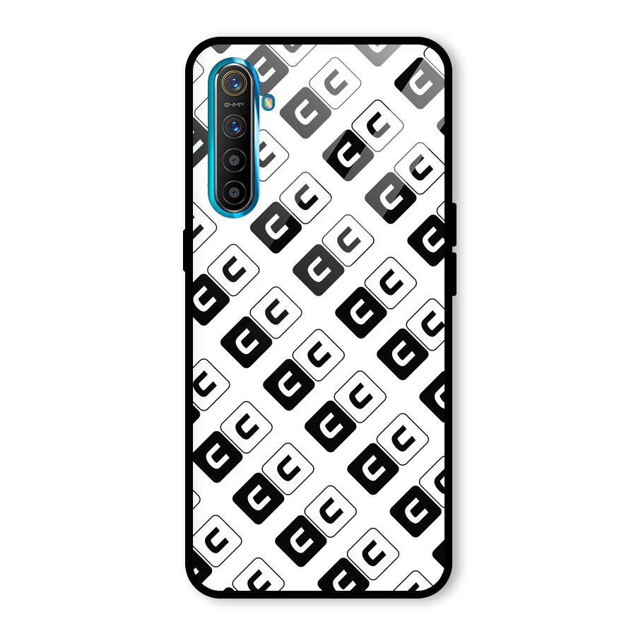 CoversCart Diagonal Banner Glass Back Case for Realme X2
