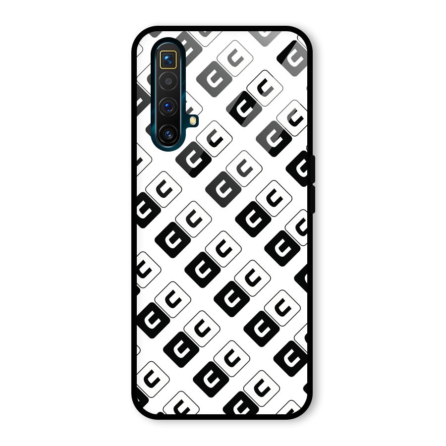 CoversCart Diagonal Banner Glass Back Case for Realme X3 SuperZoom