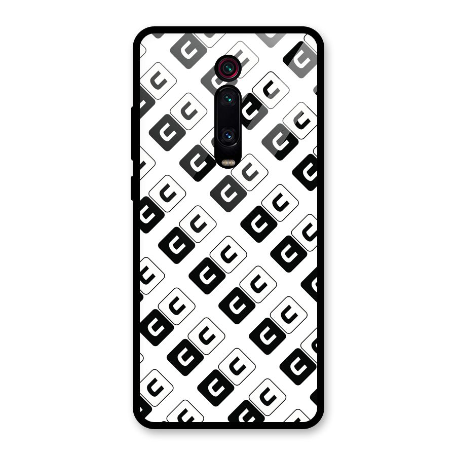 CoversCart Diagonal Banner Glass Back Case for Redmi K20 Pro
