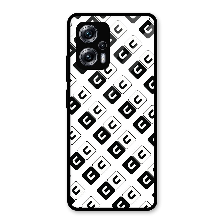 CoversCart Diagonal Banner Glass Back Case for Redmi K50i