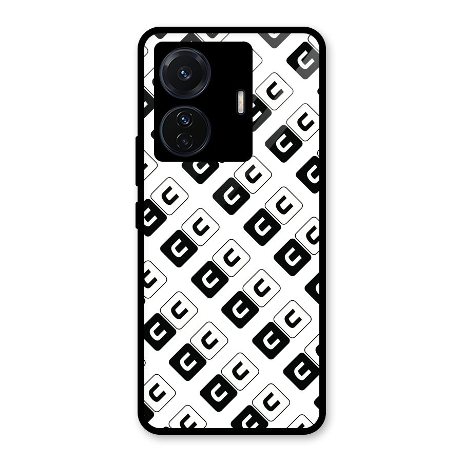 CoversCart Diagonal Banner Glass Back Case for Vivo T1 Pro