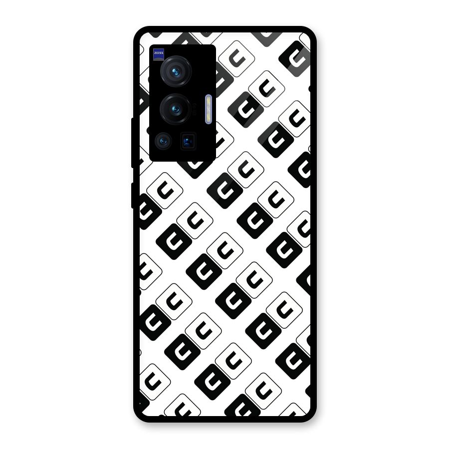 CoversCart Diagonal Banner Glass Back Case for Vivo X70 Pro