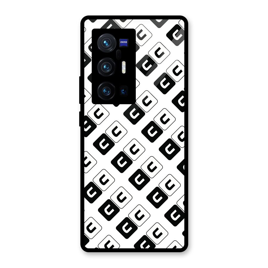 CoversCart Diagonal Banner Glass Back Case for Vivo X70 Pro Plus
