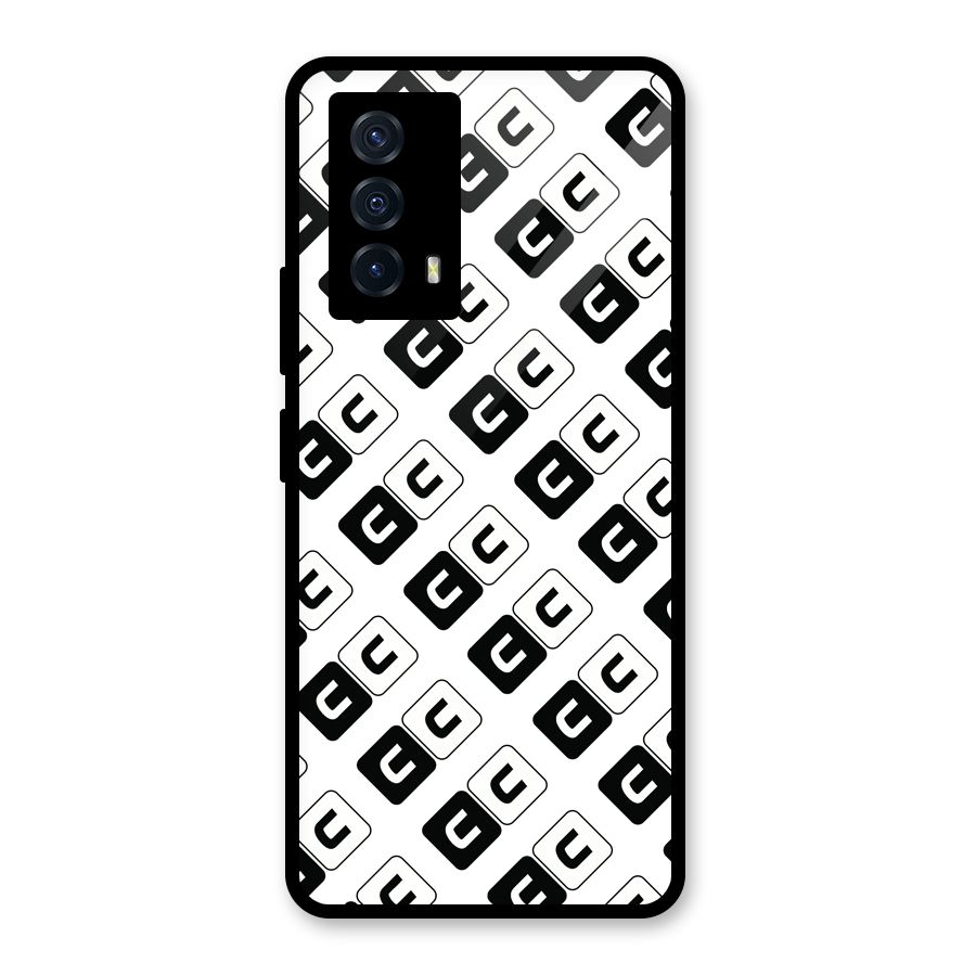 CoversCart Diagonal Banner Glass Back Case for Vivo iQOO Z5