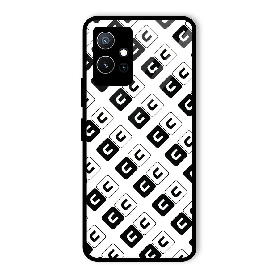 CoversCart Diagonal Banner Glass Back Case for Vivo iQOO Z6