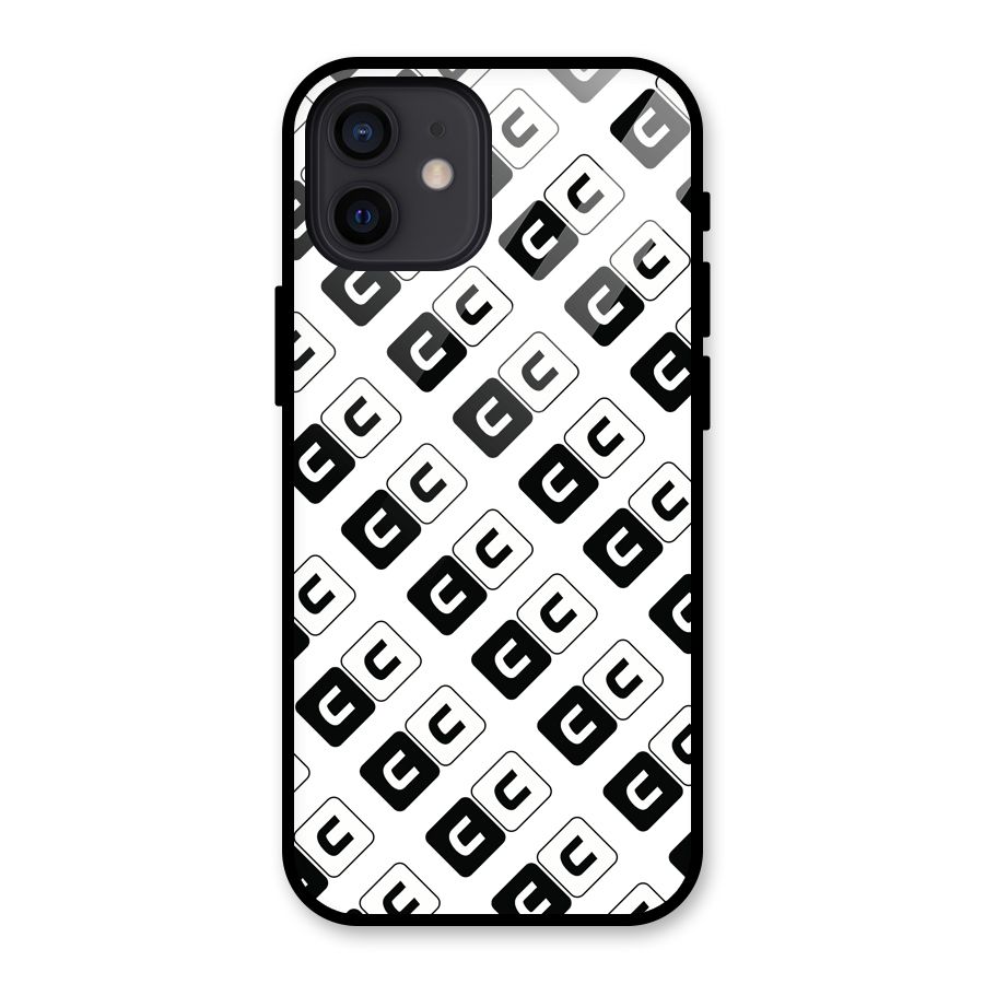 CoversCart Diagonal Banner Glass Back Case for iPhone 12