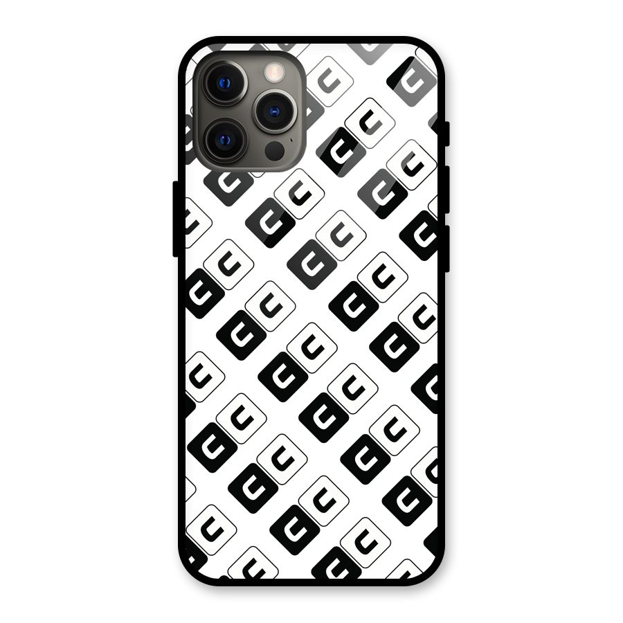 CoversCart Diagonal Banner Glass Back Case for iPhone 12 Pro Max