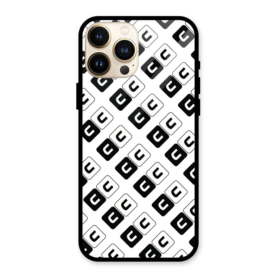 CoversCart Diagonal Banner Glass Back Case for iPhone 13 Pro Max