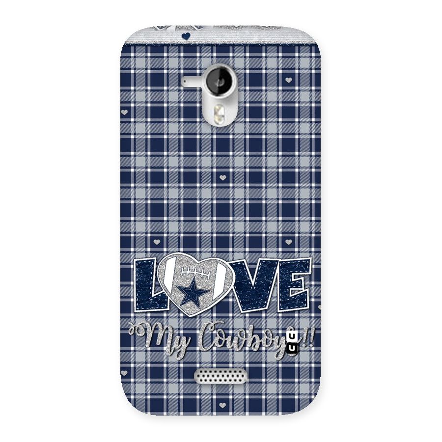 Cowboy Love Back Case for Micromax Canvas HD A116