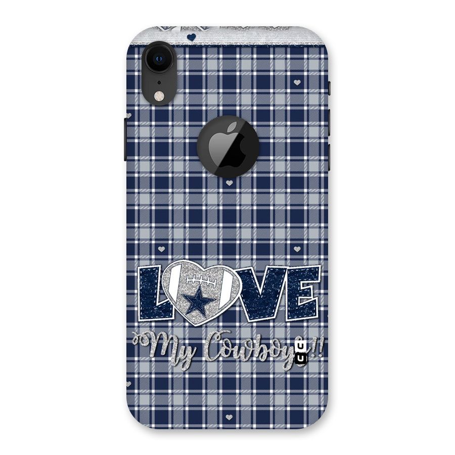 Cowboy Love Back Case for iPhone XR Logo Cut