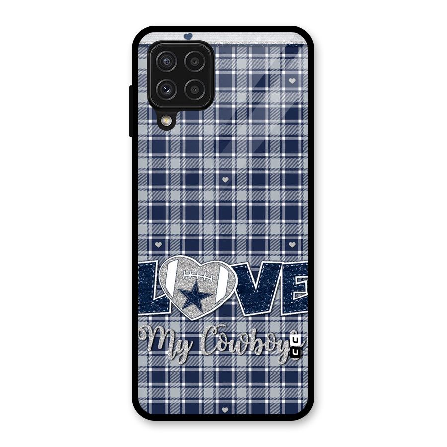 Cowboy Love Glass Back Case for Galaxy A22 4G