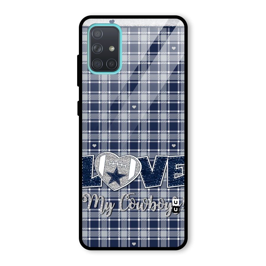 Cowboy Love Glass Back Case for Galaxy A71