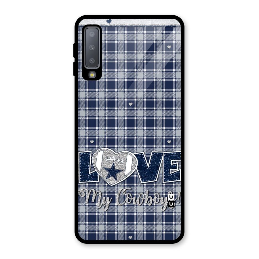 Cowboy Love Glass Back Case for Galaxy A7 (2018)