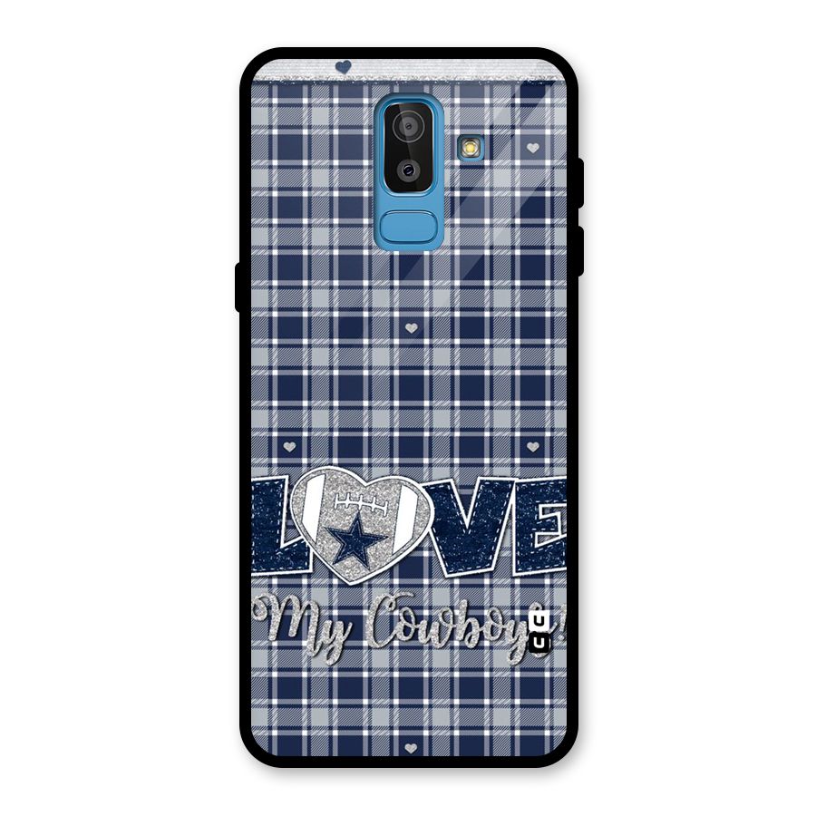 Cowboy Love Glass Back Case for Galaxy J8
