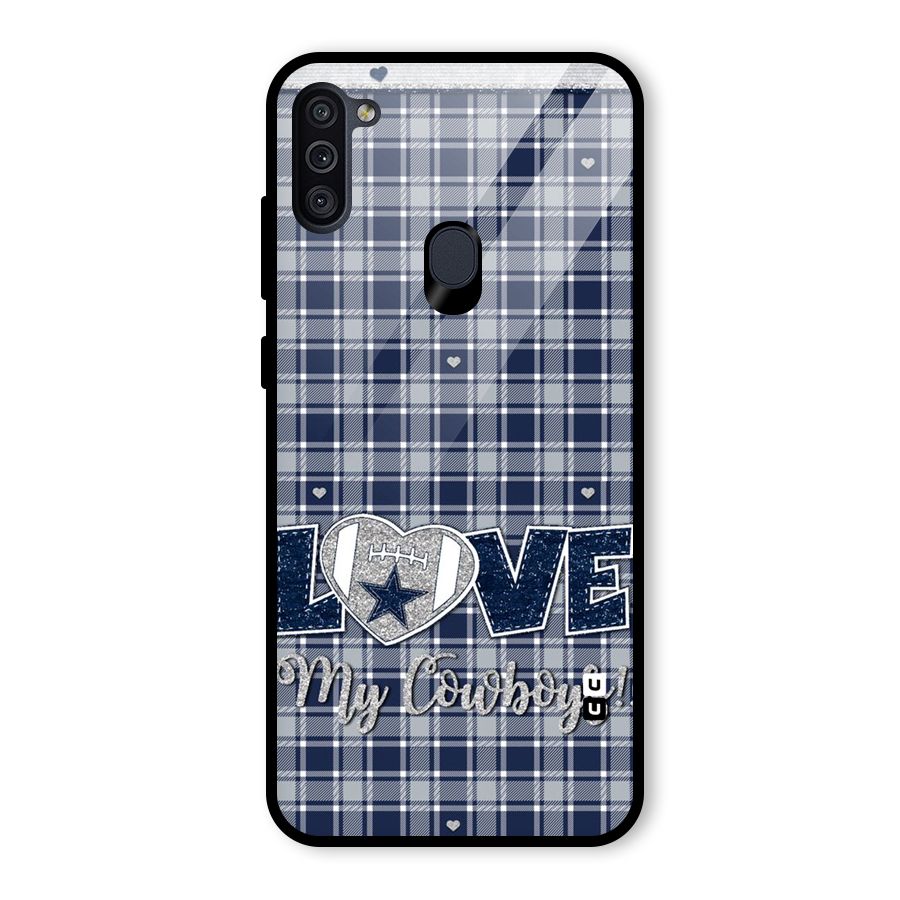 Cowboy Love Glass Back Case for Galaxy M11