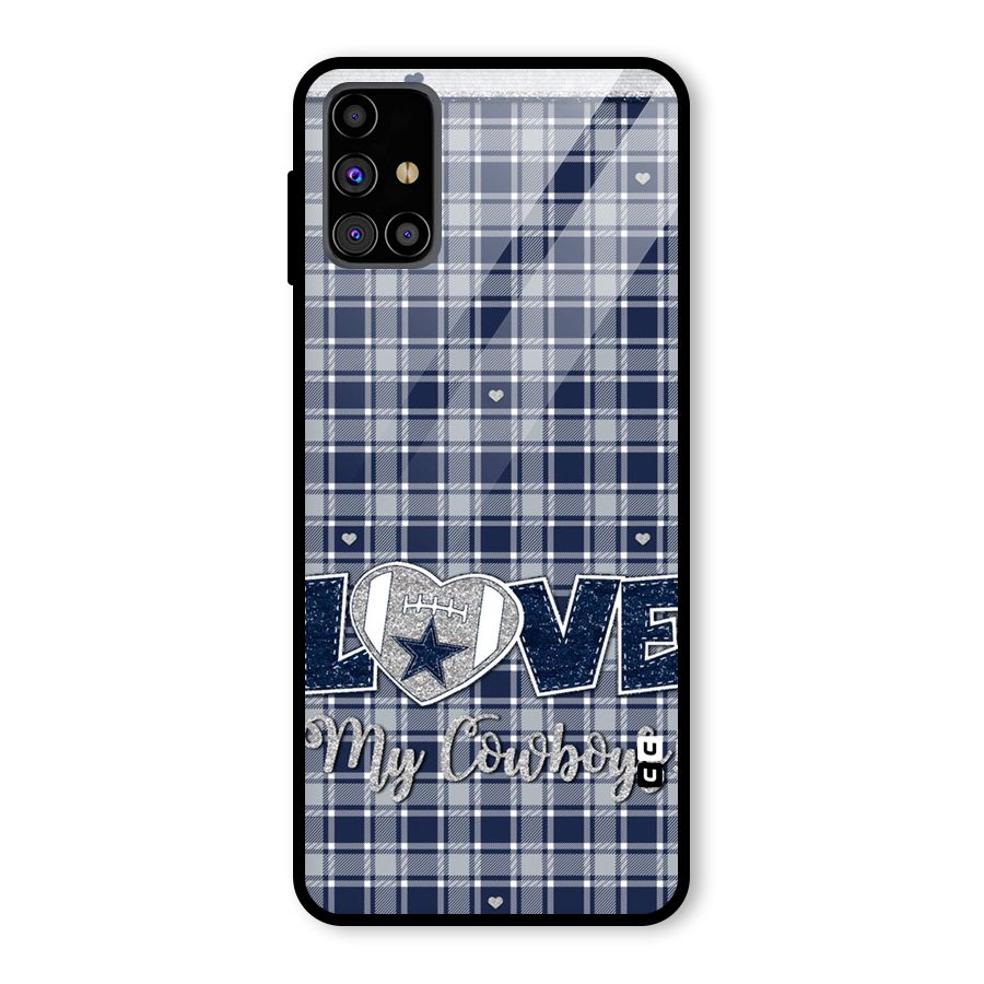 Cowboy Love Glass Back Case for Galaxy M31s