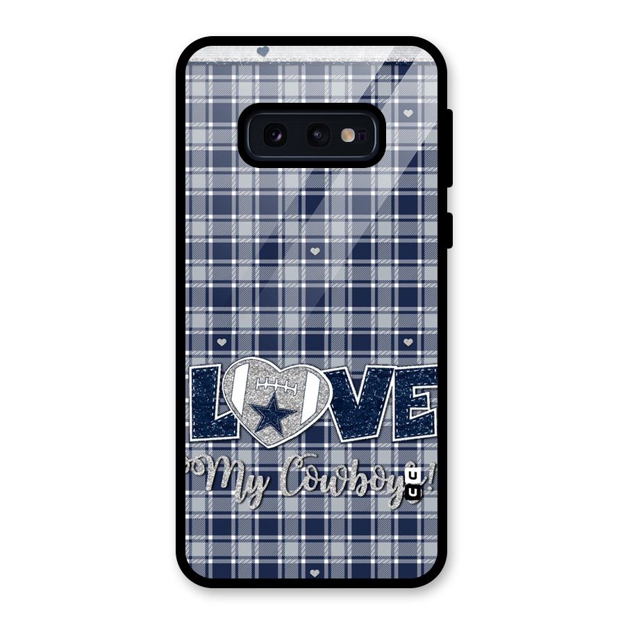 Cowboy Love Glass Back Case for Galaxy S10e