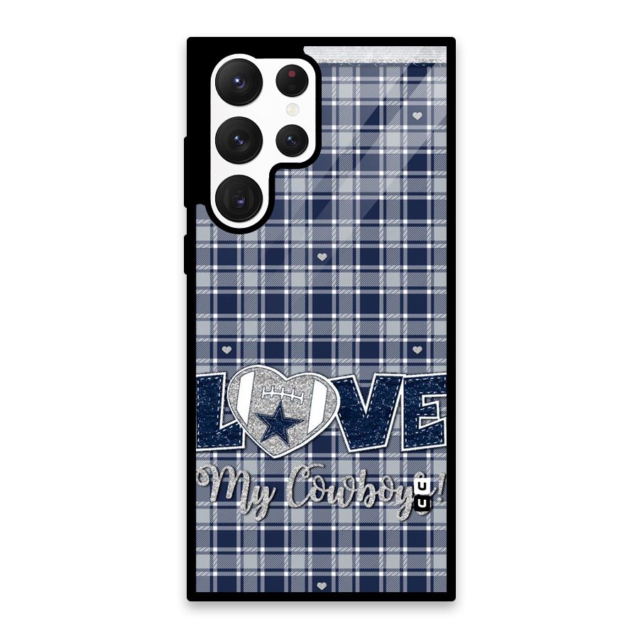 Cowboy Love Glass Back Case for Galaxy S22 Ultra 5G