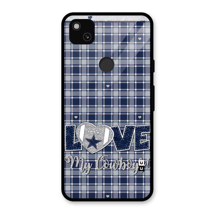 Cowboy Love Glass Back Case for Google Pixel 4a
