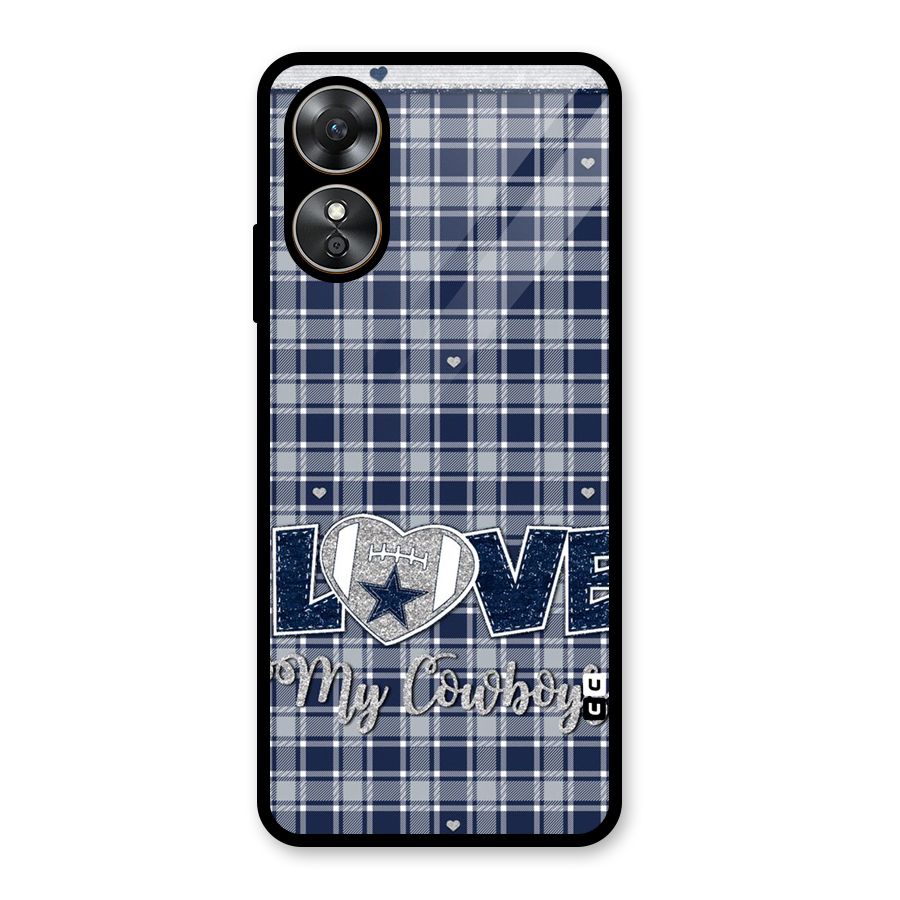 Cowboy Love Glass Back Case for Oppo A17