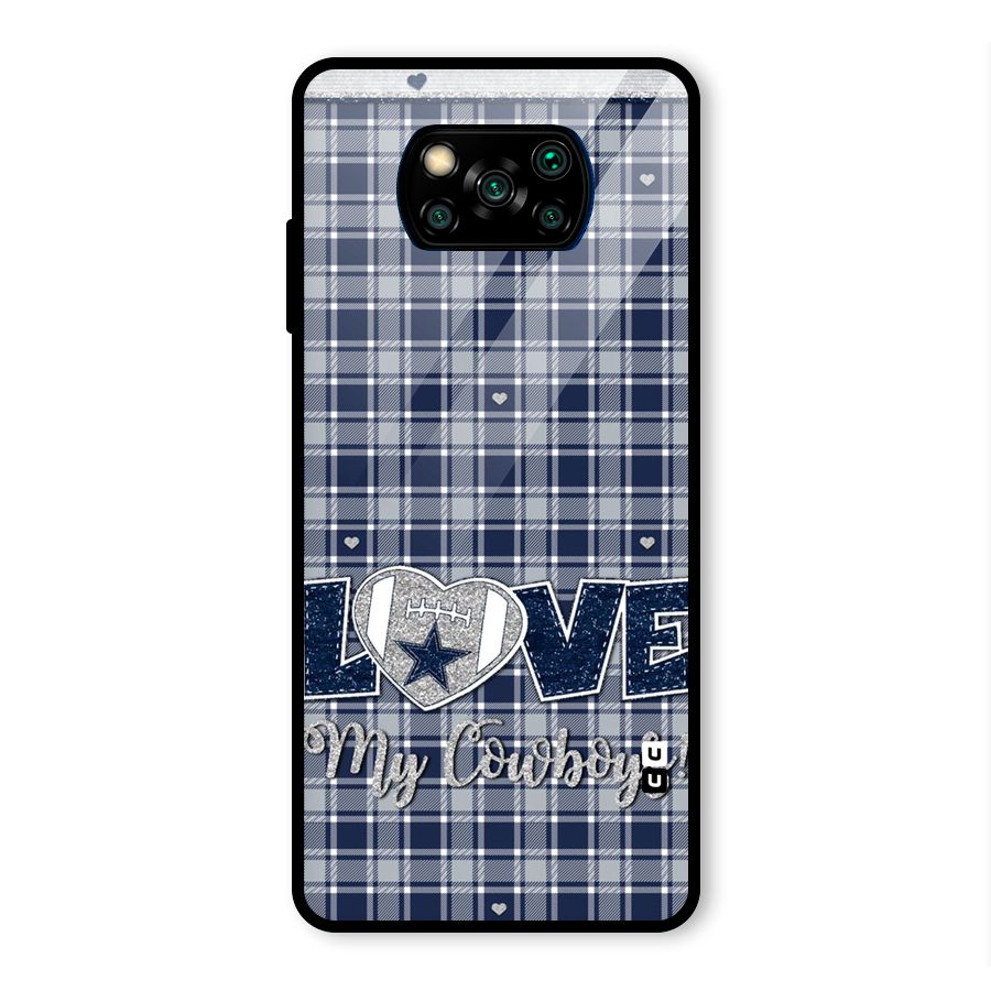 Cowboy Love Glass Back Case for Poco X3 Pro