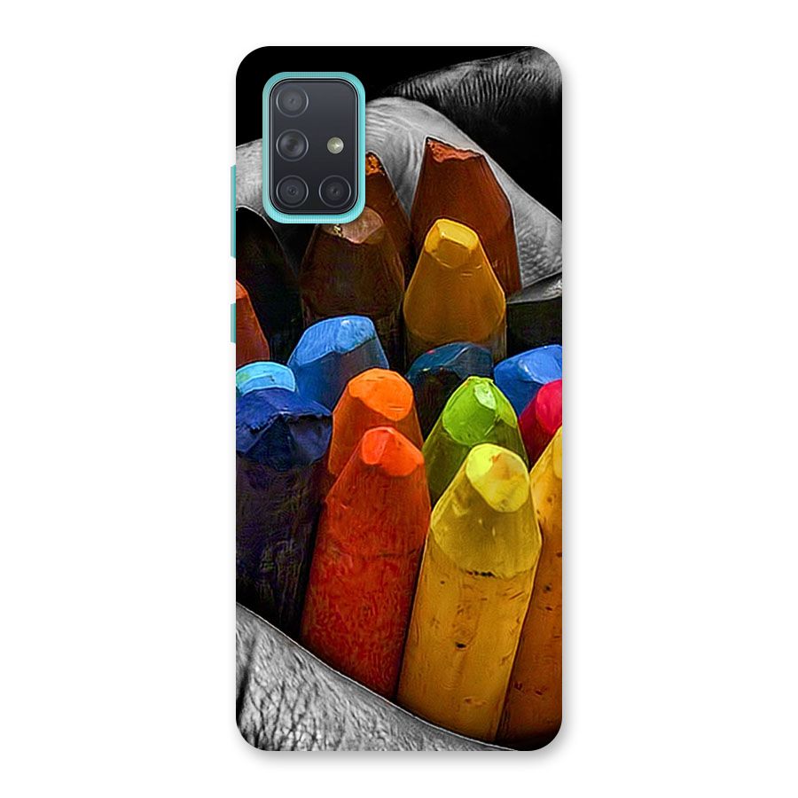 Crayons Beautiful Back Case for Galaxy A71
