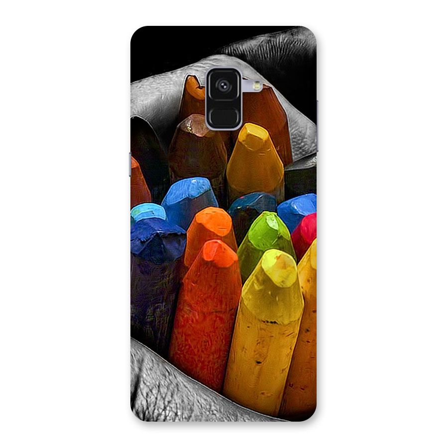 Crayons Beautiful Back Case for Galaxy A8 Plus