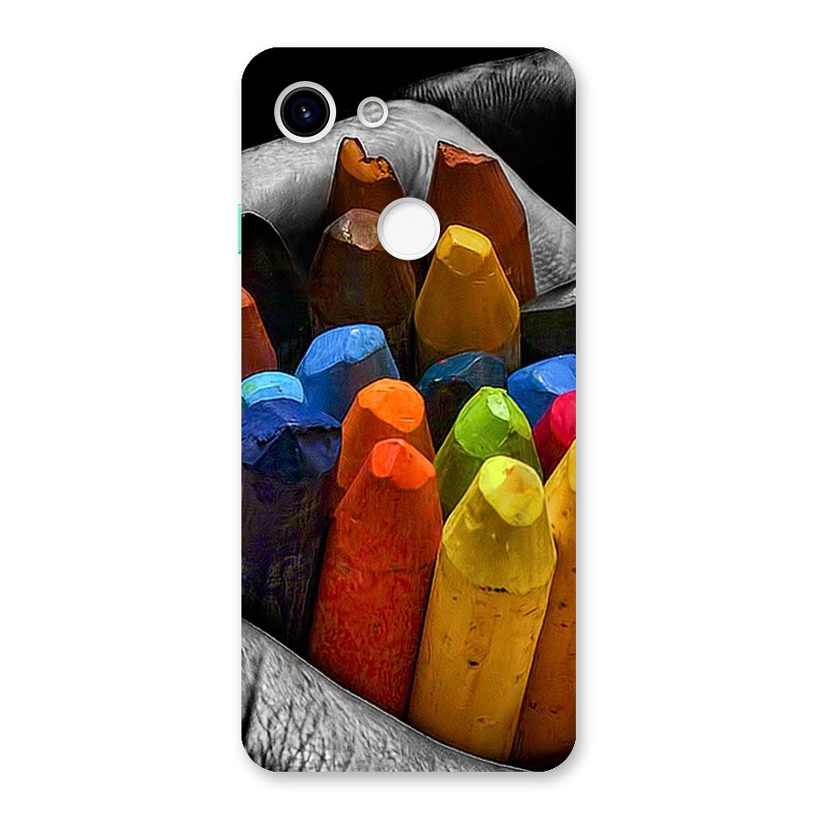 Crayons Beautiful Back Case for Google Pixel 3