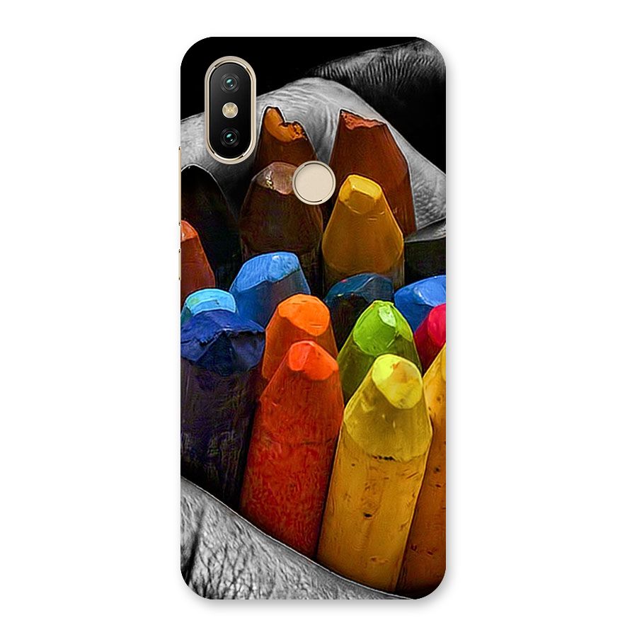 Crayons Beautiful Back Case for Mi A2