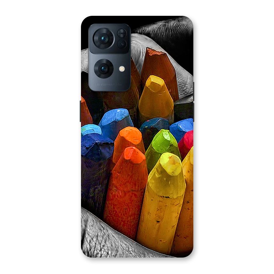 Crayons Beautiful Back Case for Oppo Reno7 Pro 5G