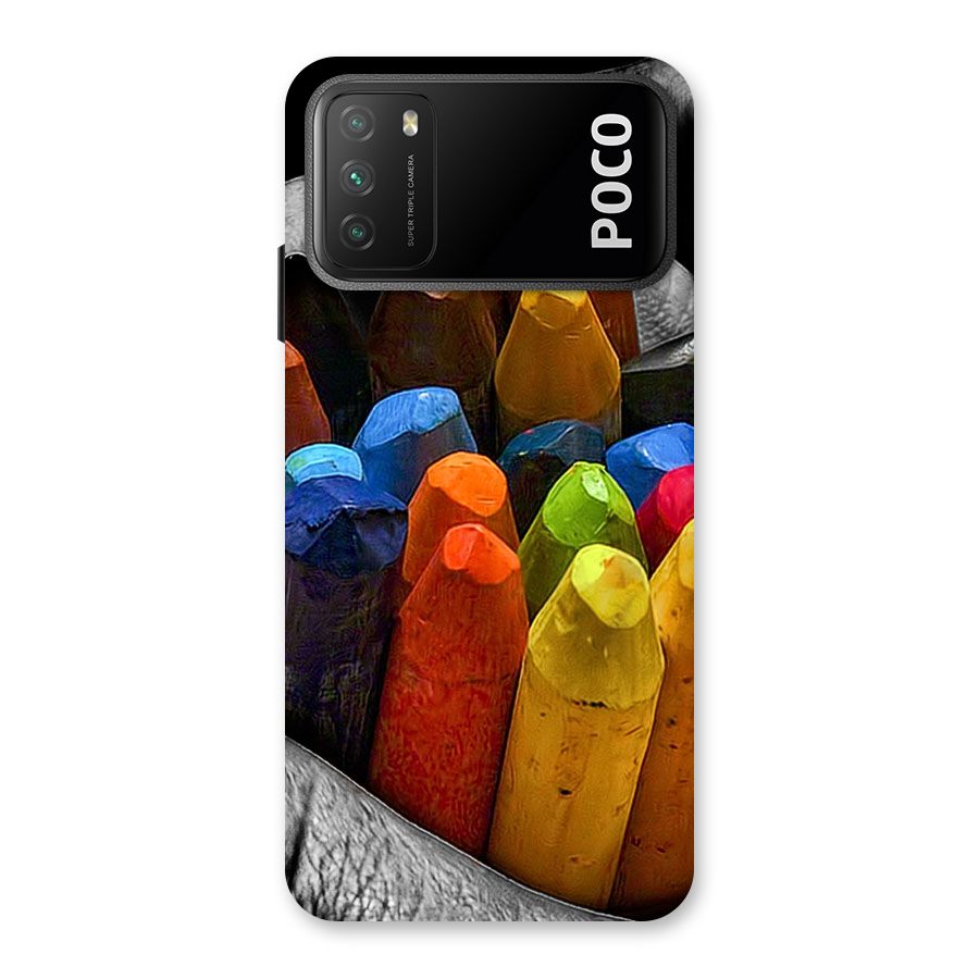 Crayons Beautiful Back Case for Poco M3