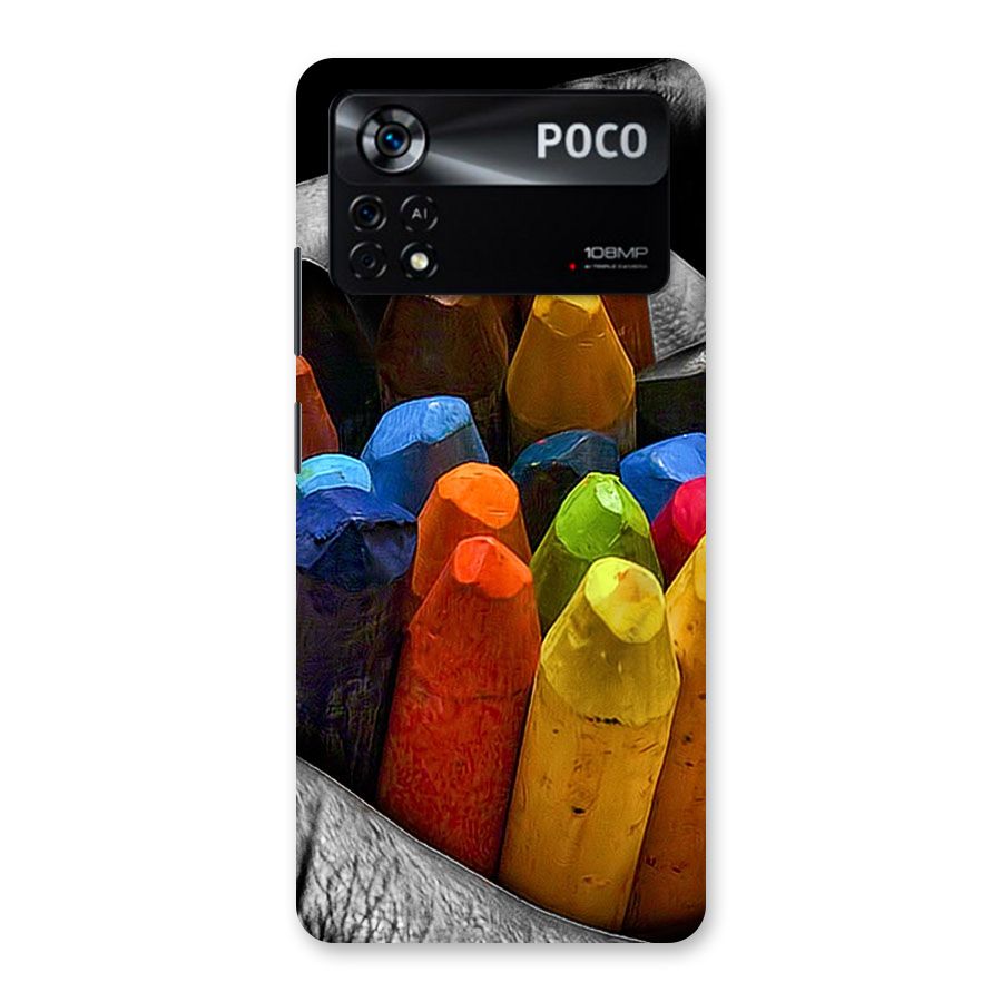 Crayons Beautiful Back Case for Poco X4 Pro 5G