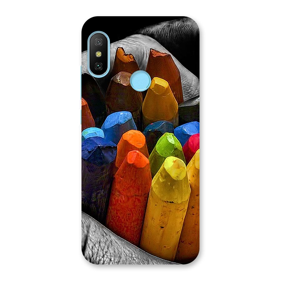 Crayons Beautiful Back Case for Redmi 6 Pro