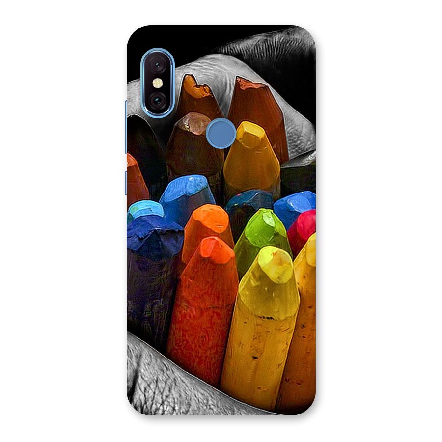 Crayons Beautiful Back Case for Redmi Note 6 Pro